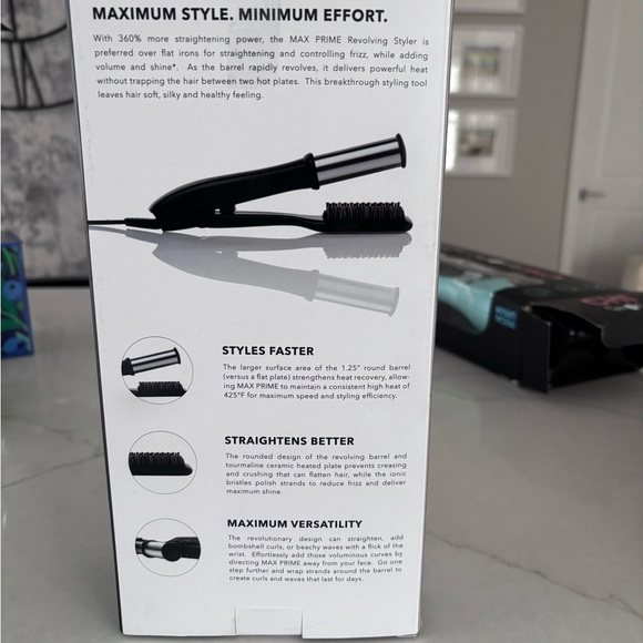 Instyler Max Prime 1.25 “ 2 Way Rotating Professional Tourmaline Ceramic Iron - Picture 2 of 2